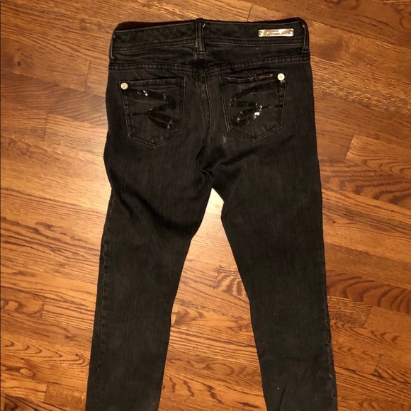 Seven Womens Jeans, Black Skinny Size 25 - Picture 5 of 7